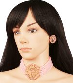 Touchstone Indian Bollywood Traditional Rhinestone Kundan Polki Faux Pearls Colorful Beads Strings Designer Jewelry Choker Necklace Set in Antique and Gold Tone for Women. - Image 7